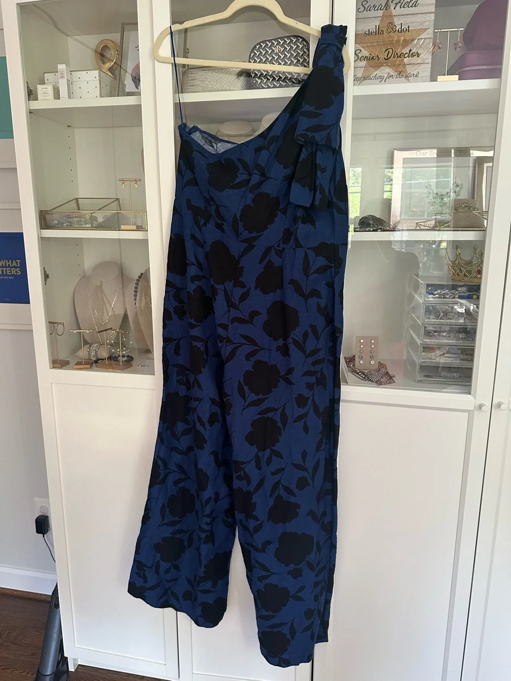 NWT Kate Spade New York x Target Women’s Classic Rose Jumpsuit in navy/black - Picture 6 of 7